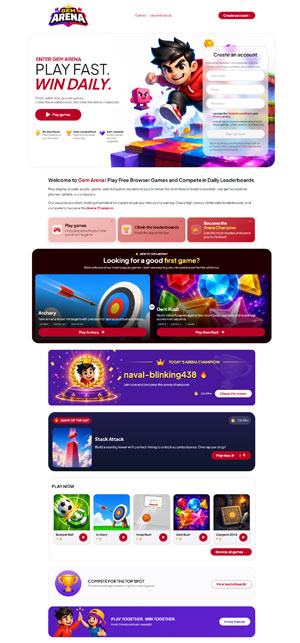 A screenshot of Gem Arena