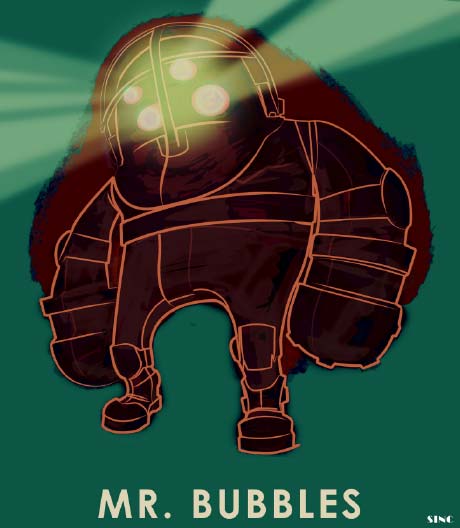 Mr. Bubbles, a design for one of the Big Daddies in BioShock