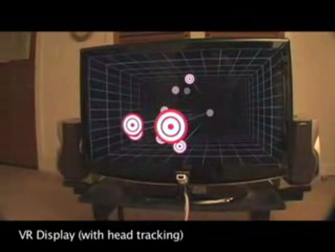 Johnny Chung Lee's head tracking using the WiiMote example