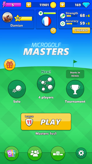 Playing Microgolf Masters