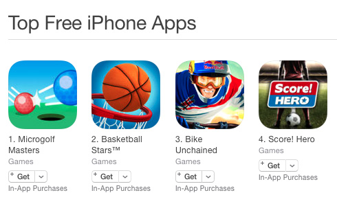 Top free sports on the iOS French store