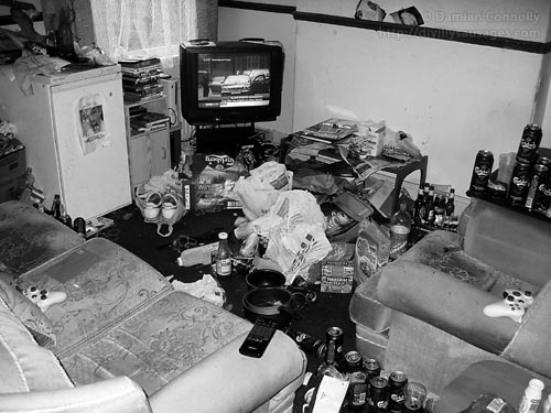A damn messy room